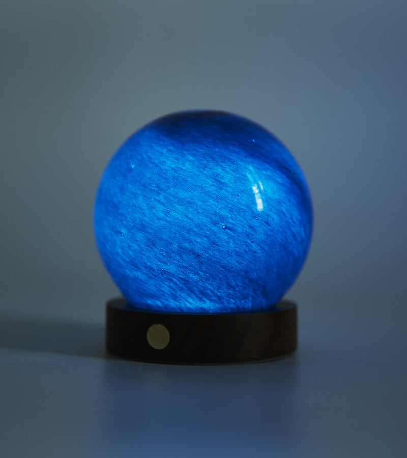 Veilleuse astrale en verre