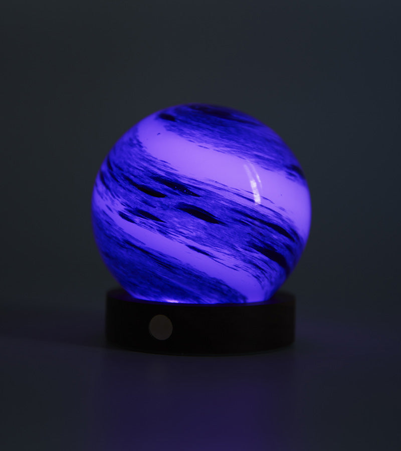 Veilleuse astrale en verre