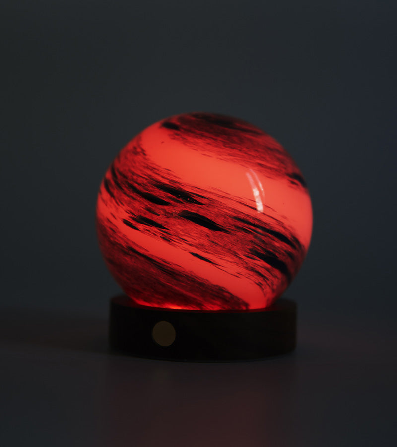 Veilleuse astrale en verre