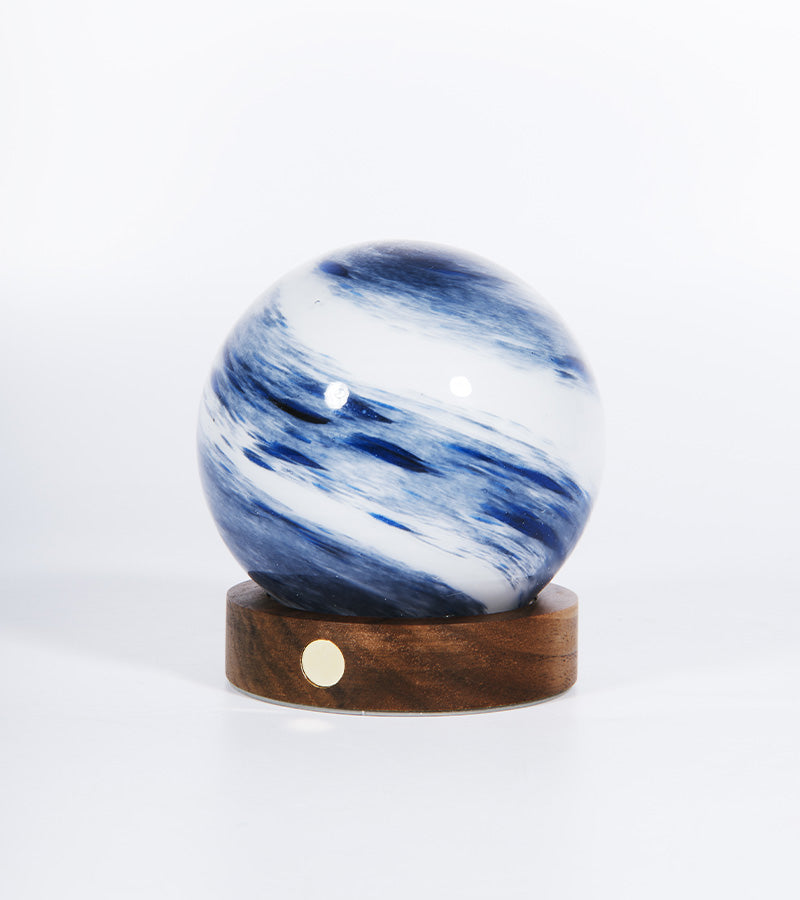 Veilleuse astrale en verre