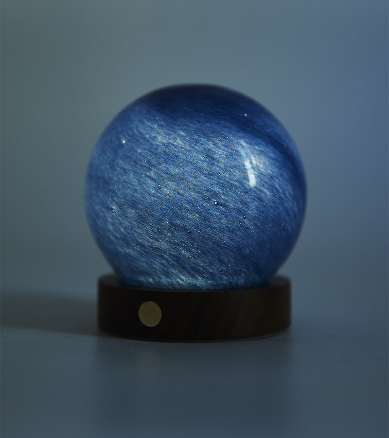 Veilleuse astrale en verre