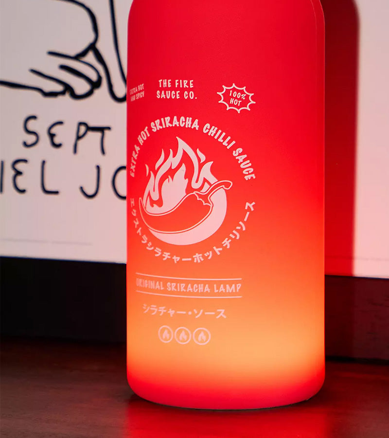 Luce notturna salsa piccante Sriracha