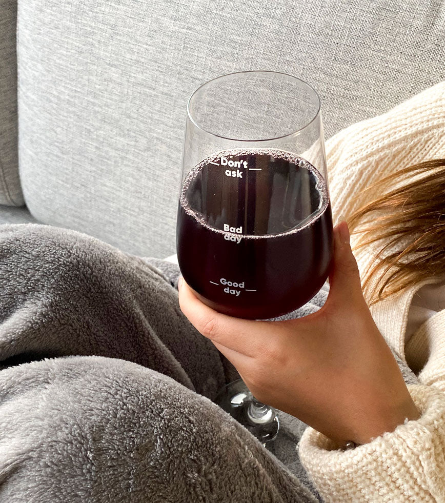 Calice da vino per mostrare il proprio umore