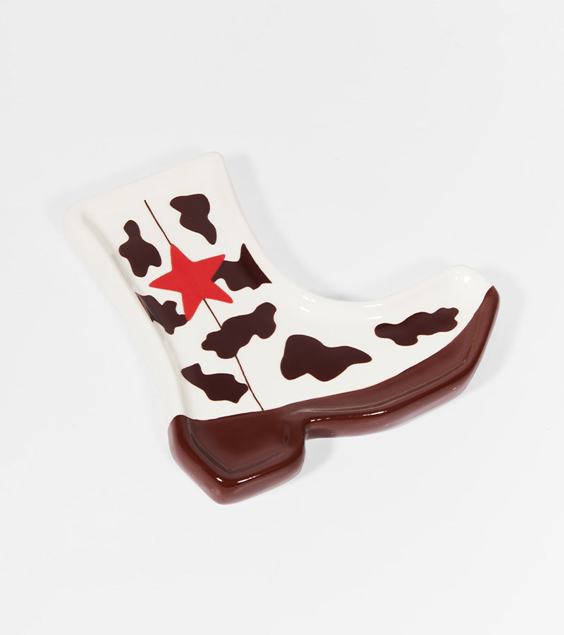 Svuotatasche Santiag a tema mucca