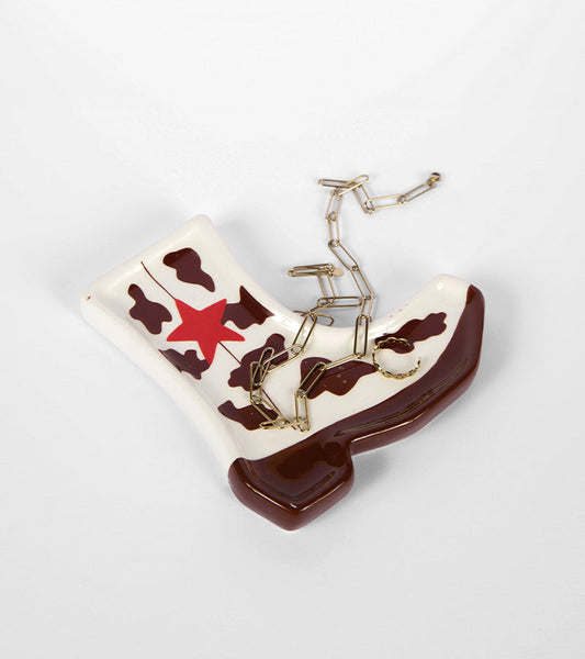 Vide-poche santiag vache